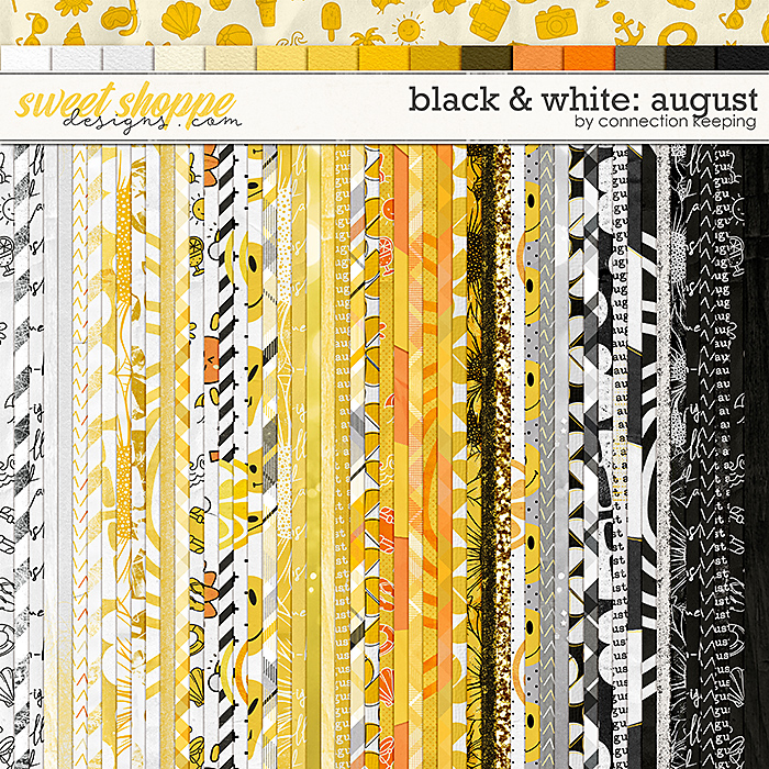 Black & White: August Paper Pack by Connection Keeping