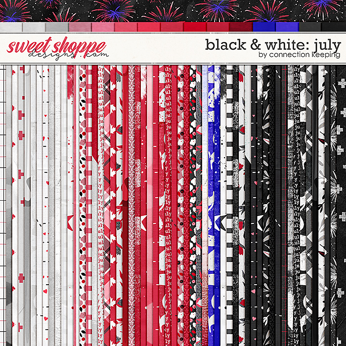 Black & White: July Paper Pack by Connection Keeping