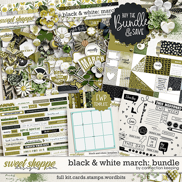 Black & White: March Bundle by Connection Keeping