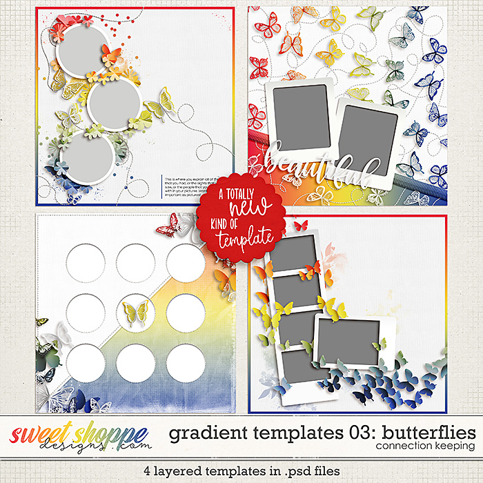 Gradient Templates 03: Butterflies by Connection Keeping