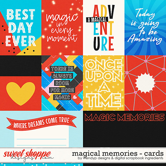 Magical Memories - Cards by Digital Scrapbook Ingredients & WendyP Designs