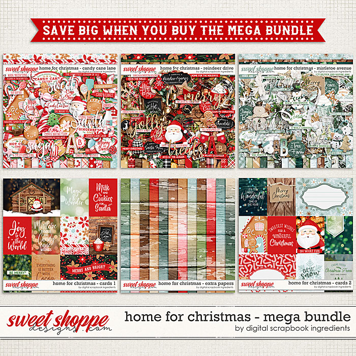 Home For Christmas Mega Bundle by Digital Scrapbook Ingredients