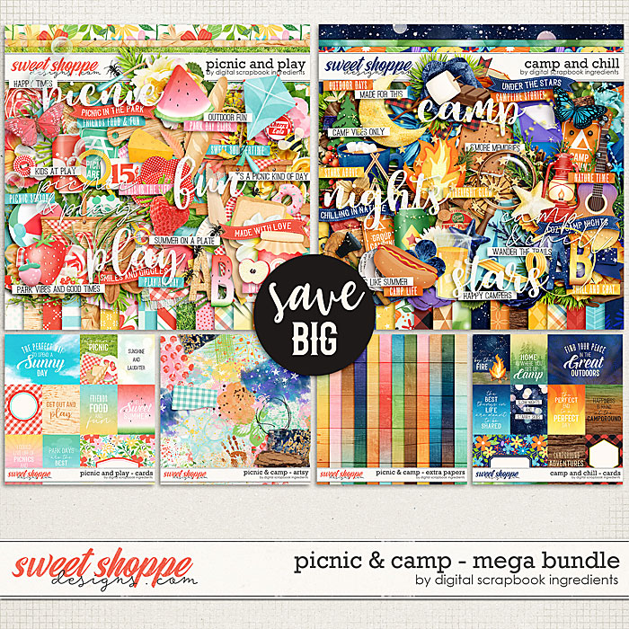 Picnic & Camp Mega Bundle by Digital Scrapbook Ingredients