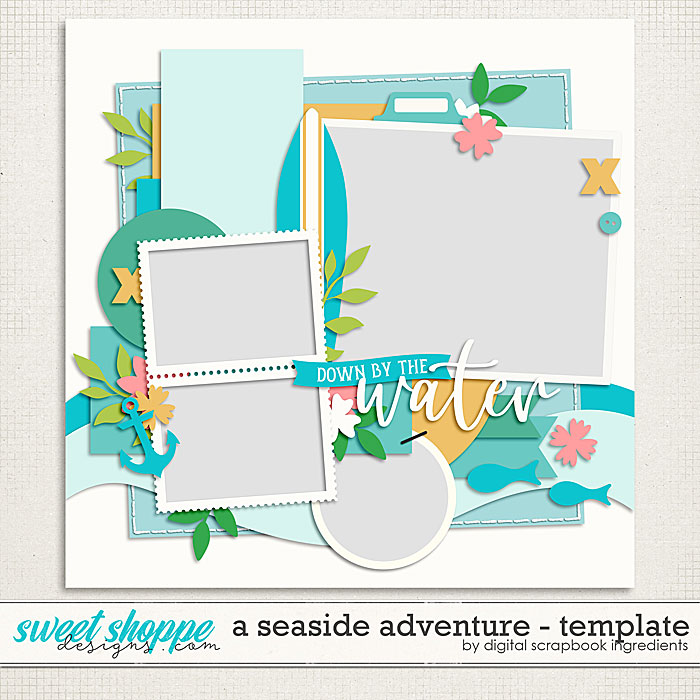 A Seaside Adventure Template by Digital Scrapbook Ingredients