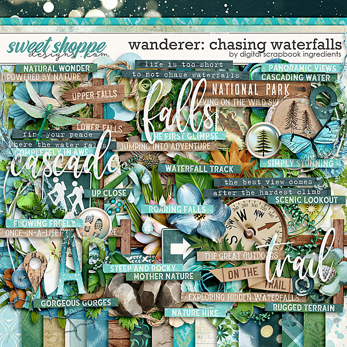 Wanderer: Chasing Waterfalls by Digital Scrapbook Ingredients
