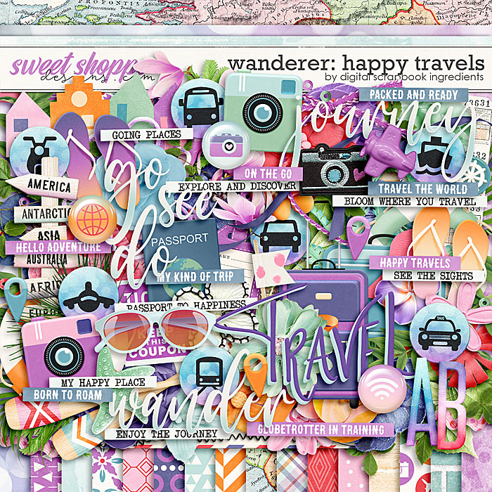 Wanderer: Happy Travels by Digital Scrapbook Ingredients