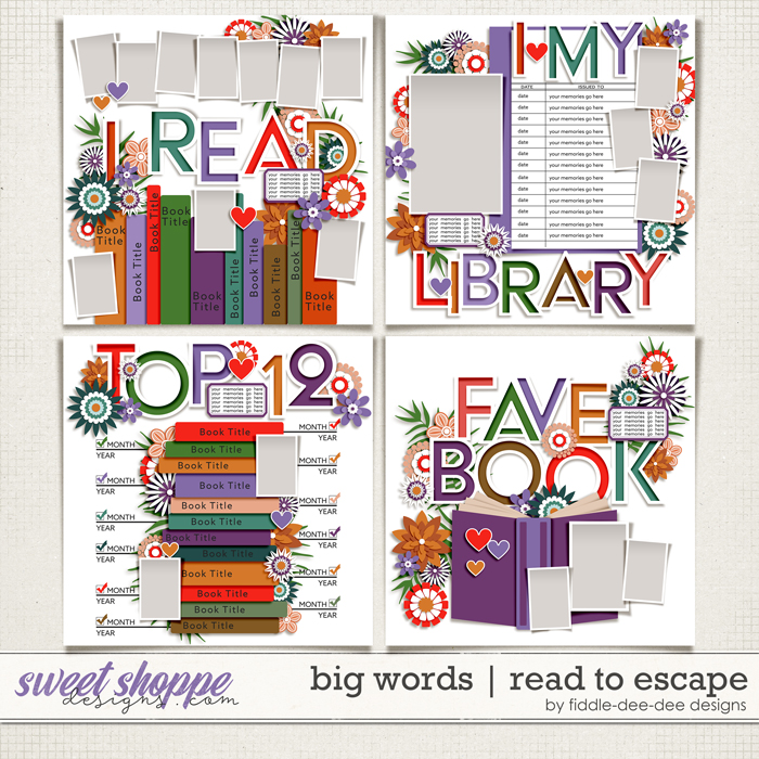 Big Words | Read To Escape by Fiddle-Dee-Dee Designs