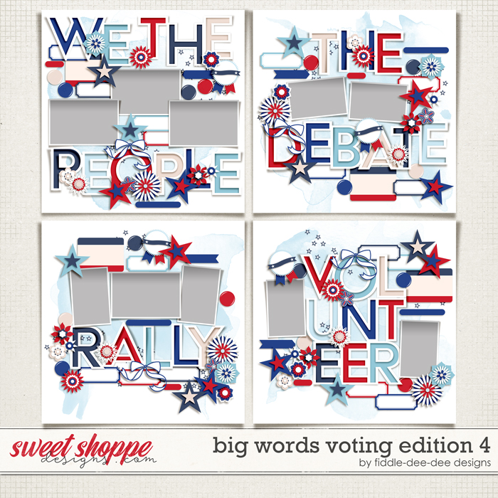 Big Words Voting Edition 4 by Fiddle-Dee-Dee Designs