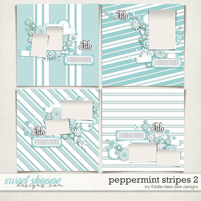 Peppermint Stripes 2 by Fiddle-Dee-Dee Designs