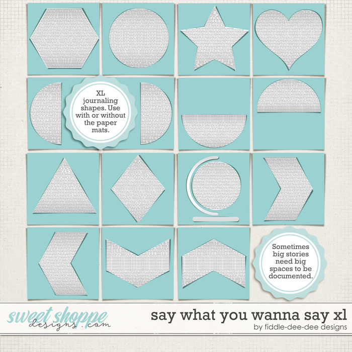 Say What You Wanna Say XL by Fiddle-Dee-Dee Designs