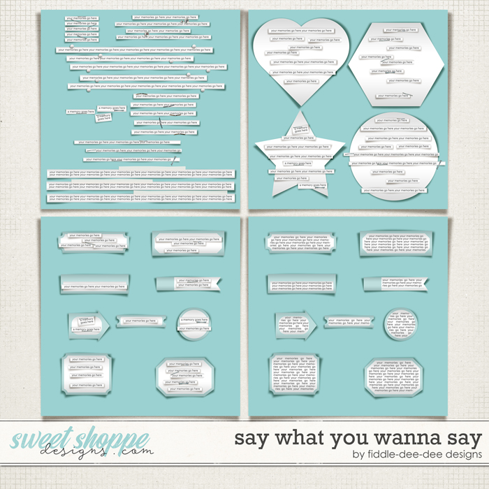 Say What You Wanna Say by Fiddle-Dee-Dee Designs