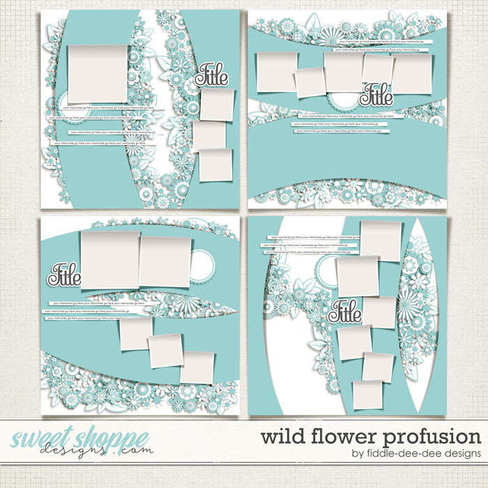 Wild Flower Profusion by Fiddle-Dee-Dee Designs