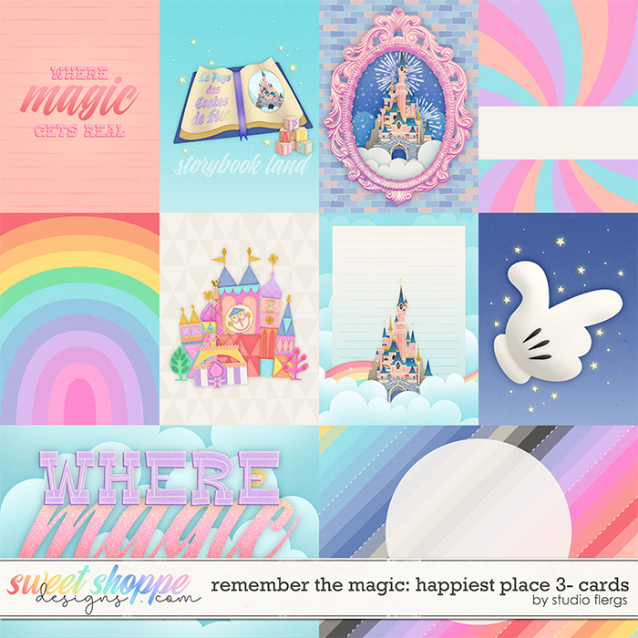 Remember the Magic: HAPPIEST PLACE 3- CARDS by Studio Flergs