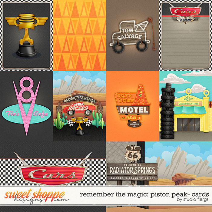 Remember the Magic: PISTON PEAK- CARDS by Studio Flergs