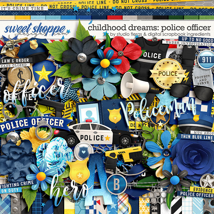 Childhood Dreams: Police Officer by Studio Flergs & Digital Scrapbook Ingredients