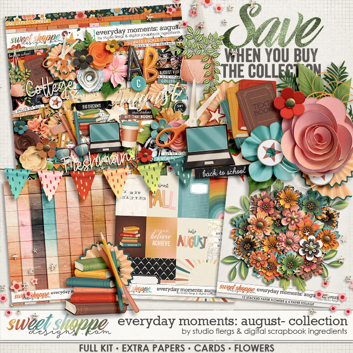 Everyday Moments: August Bundle by Studio Flergs & Digital Scrapbook Ingredients