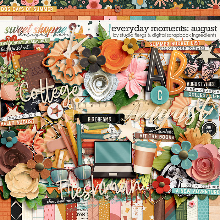 Everyday Moments: August by Studio Flergs & Digital Scrapbook Ingredients