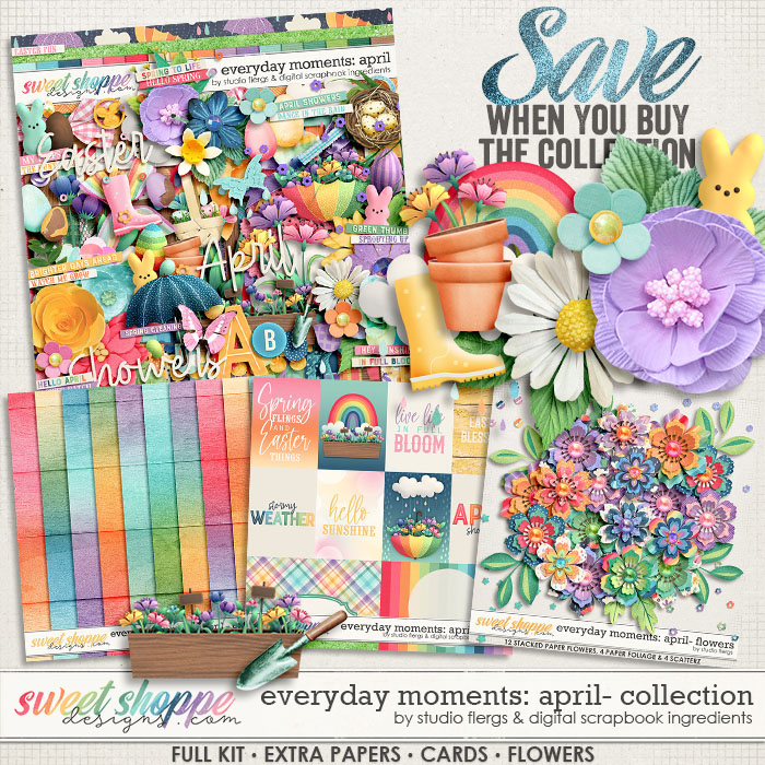 Everyday Moments: April Bundle by Studio Flergs & Digital Scrapbook Ingredients