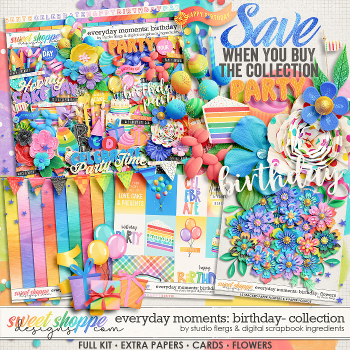 Everyday Moments: Birthday Bundle by Studio Flergs & Digital Scrapbook Ingredients