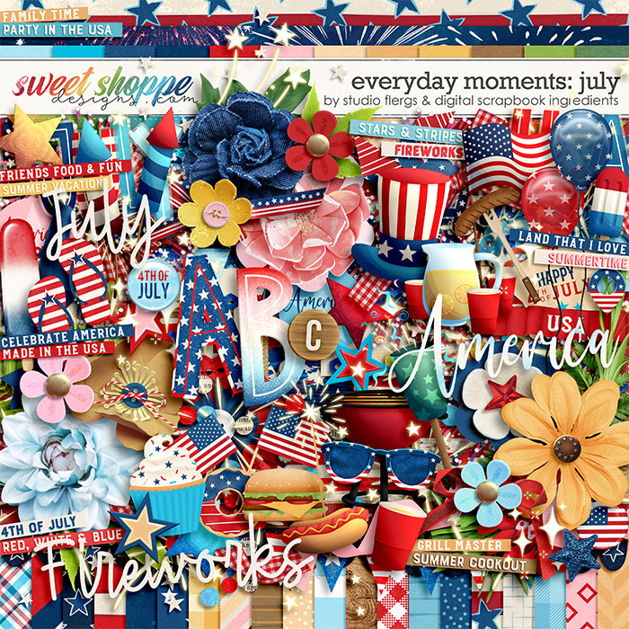Everyday Moments: July by Studio Flergs & Digital Scrapbook Ingredients