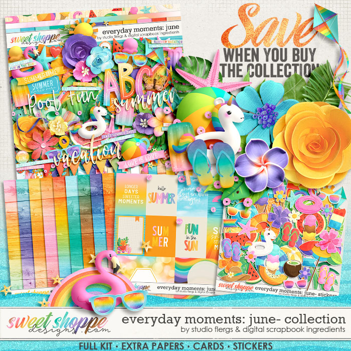 Everyday Moments: June Bundle by Studio Flergs & Digital Scrapbook Ingredients