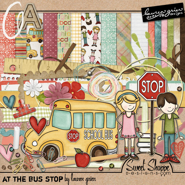 At the Bus Stop by Lauren Grier