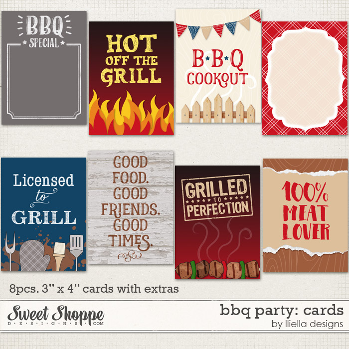 BBQ Party: Cards by lliella designs BBQ Party: Cards by lliella designs