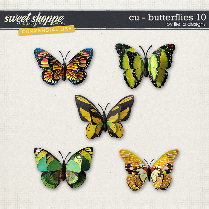 CU - Butterflies 10 by lliella designs