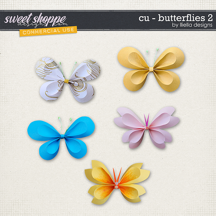 CU - Butterflies 2 by lliella designs