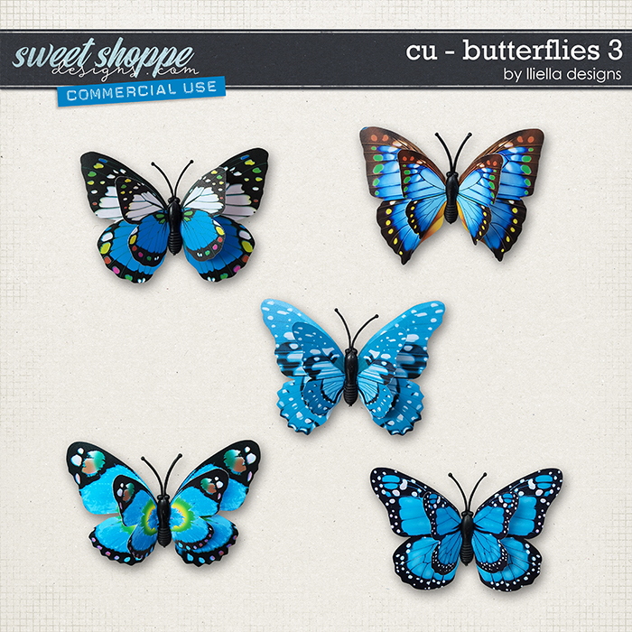 CU - Butterflies 3 by lliella designs