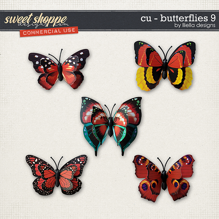 CU - Butterflies 9 by lliella designs