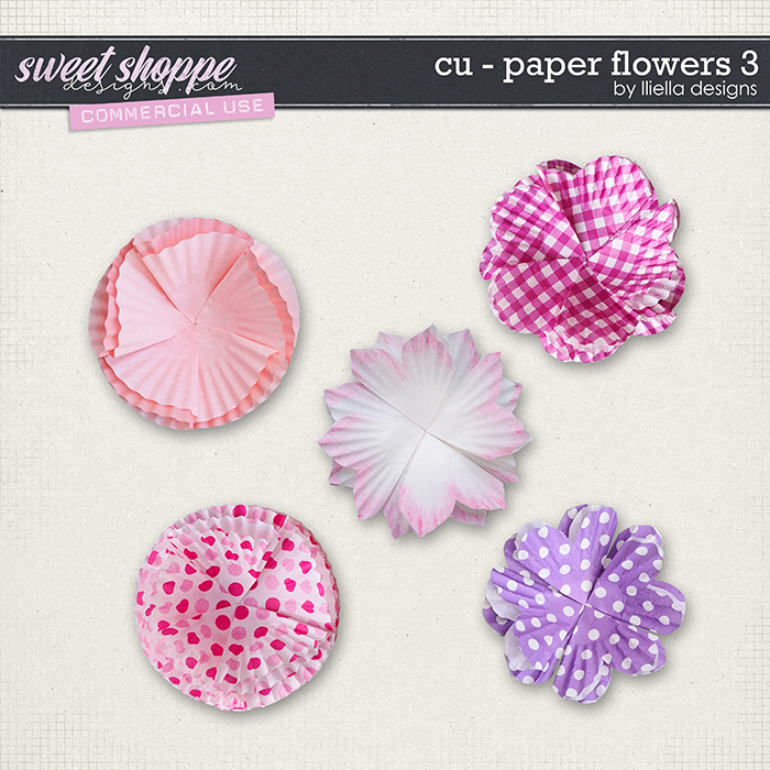 CU - Paper Flowers 3 by lliella designs