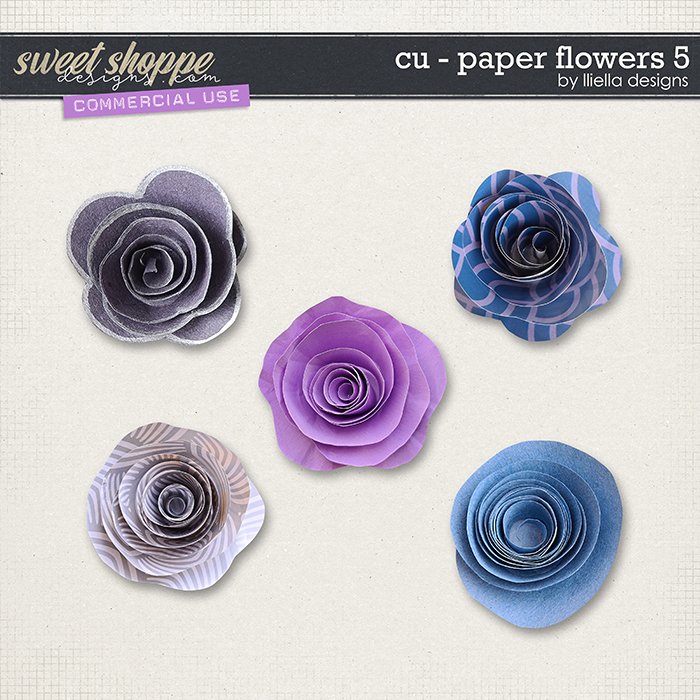 CU - Paper Flowers 5 by lliella designs