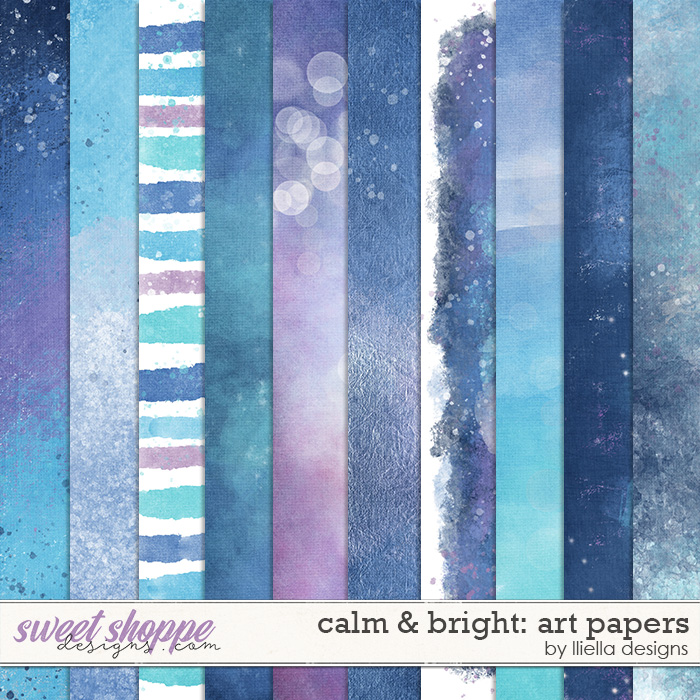Calm & Bright Art Papers by lliella designs