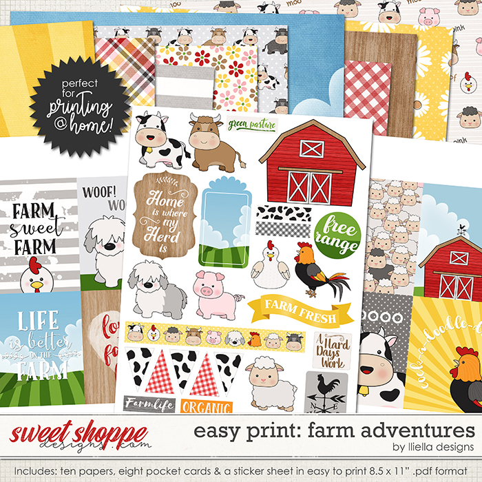 Easy Print: Farm Adventures by lliella designs