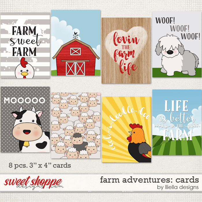 Farm Adventures: Cards by lliella designs Farm Adventures: Cards by lliella designs