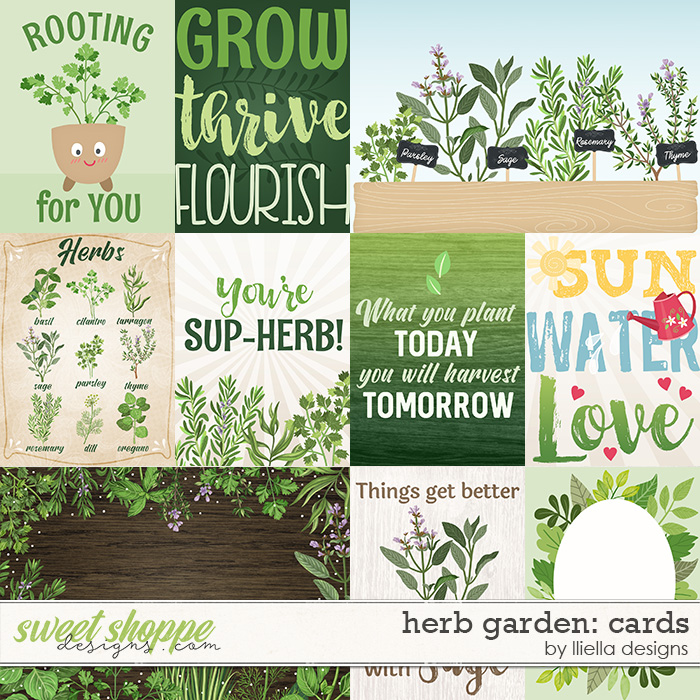Herb Garden Cards by lliella designs