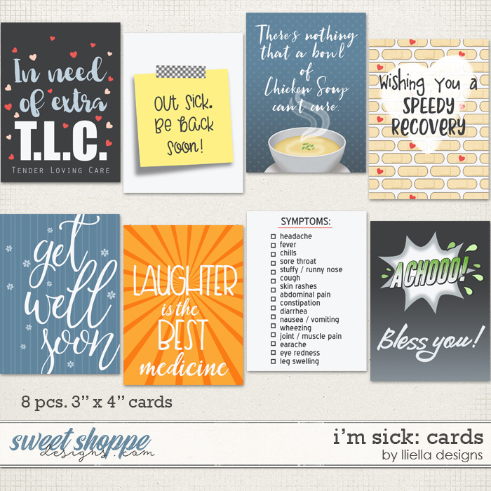I'm Sick: Cards by lliella designs