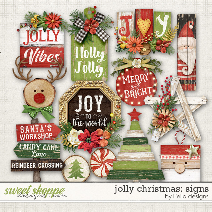 Jolly Christmas Signs by lliella designs