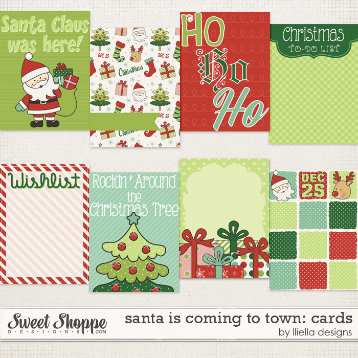 Santa is Coming to Town: Cards by lliella designs
