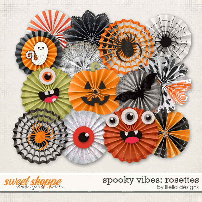 Spooky Vibes Rosettes by lliella designs