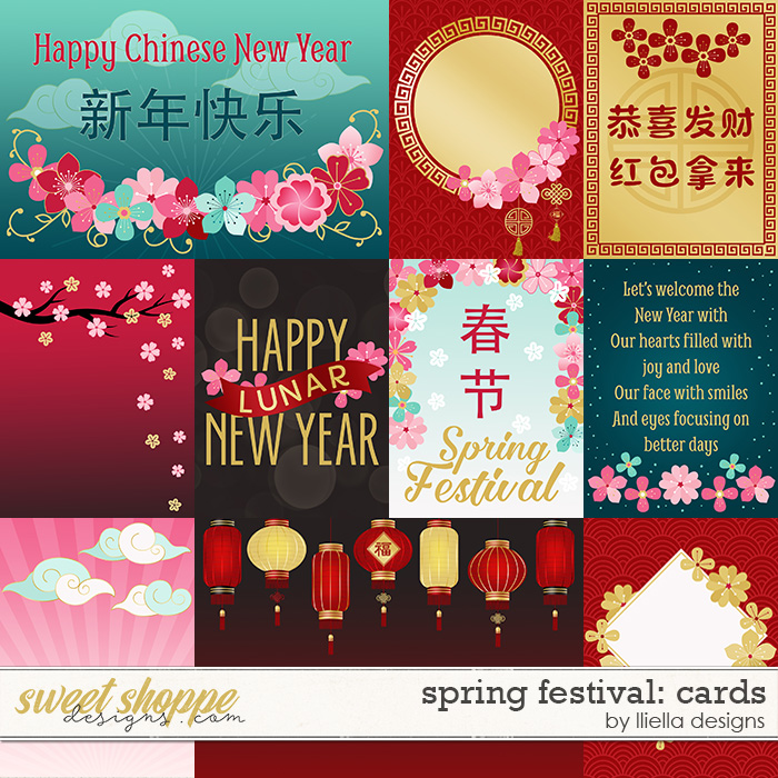 Spring Festival Cards by lliella designs