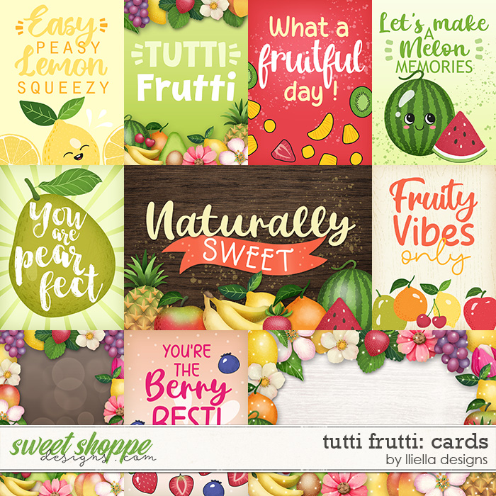 Tutti Frutti Cards by lliella designs