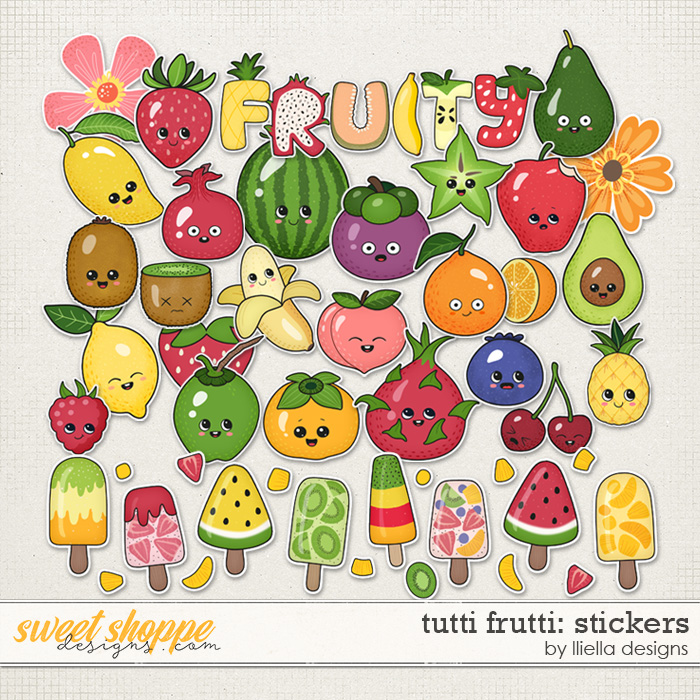 Tutti Frutti Stickers by lliella designs
