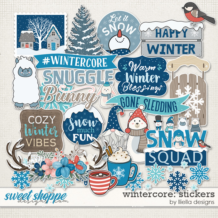 Wintercore Stickers by lliella designs