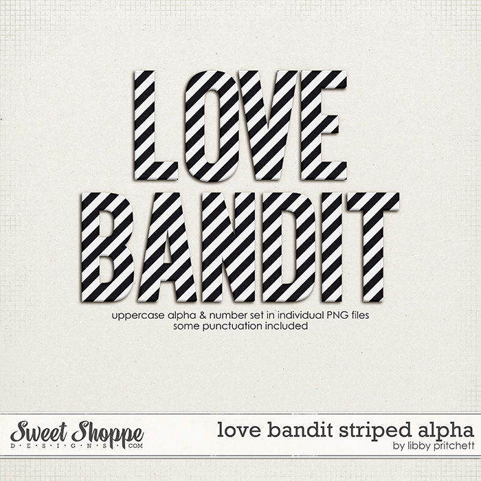 Love Bandit Striped Alpha by Libby Pritchett Love Bandit Striped Alpha by Libby Pritchett