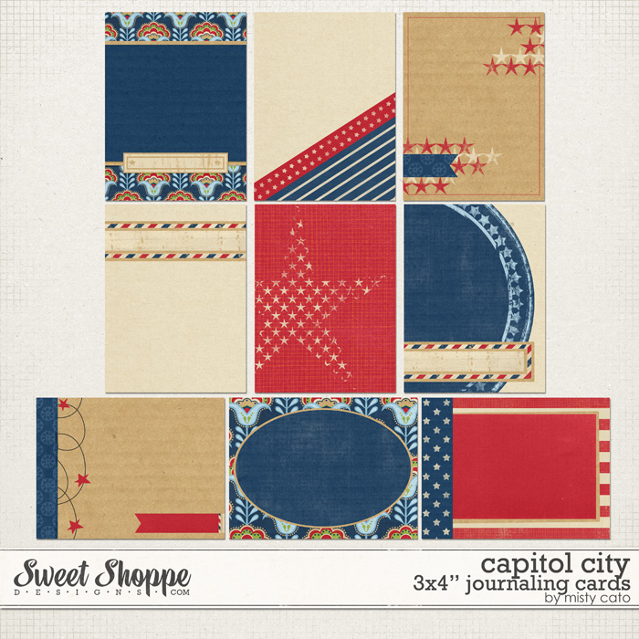Capitol City 3x4 Journal Cards by Misty Cato Capitol City 3x4 Journal Cards by Misty Cato