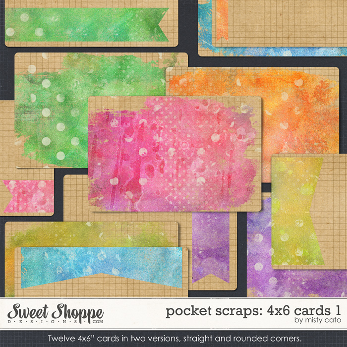 Pocket Scraps: 4x6 Cards 1 by Misty Cato Pocket Scraps: 4x6 Cards 1 by Misty Cato