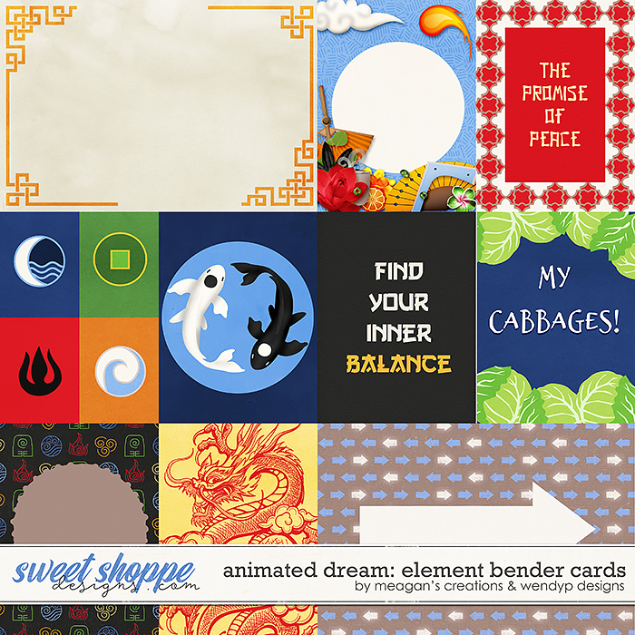 Animated Dream: Element Bender - Cards by Meagan's Creations & WendyP Designs