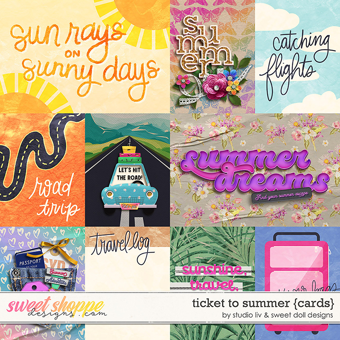 Ticket to Summer {+cards} by Studio Liv & Sweet Doll designs